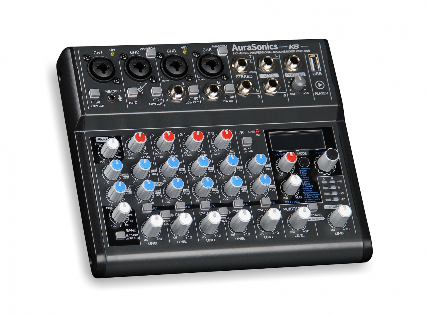 AuraSonics K8 компактный микшерный пульт в Электрогорске