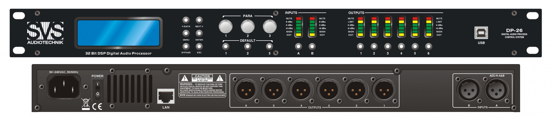 SVS Audiotechnik DP-26 Цифровой процессор: 2 входа 6 выходов в Электрогорске