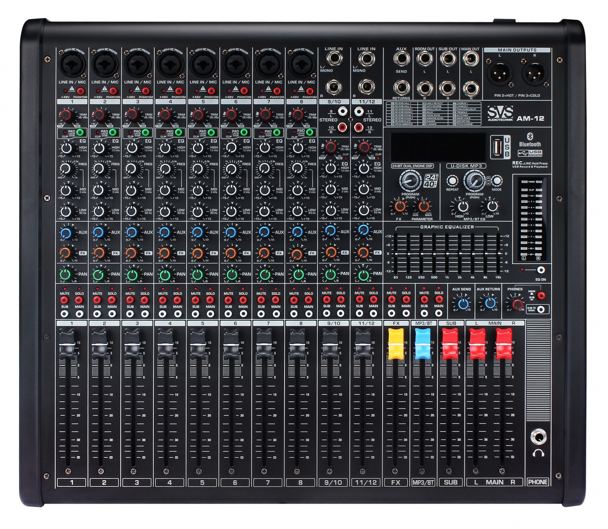 SVS Audiotechnik mixers AM-12 Микшерный пульт аналоговый, 12-канальный в Электрогорске